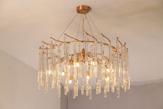 Modern Luxury Gold Chandelier for Kitchen & Wedding New Home Pendant Light with Remote Control Decorative Ceiling Lighting