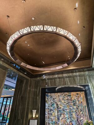 Modern Island Living Room Stainless Steel Crystal Chandelier Lighting Fixtures Remote Control LED High Brightness 3-Year