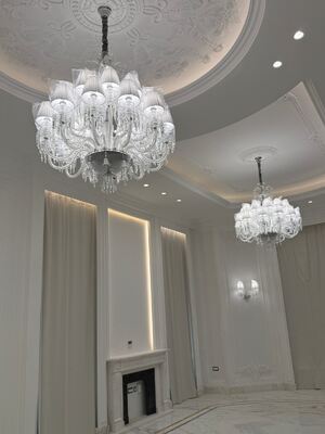 European  Luxury Crystal Pendant Hanging Lamp Living Room Hotel Hall Villa Application Luxury Candle Chandeliers Light