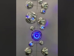 Villa Hollow Iron Chandelier Altın/Siyah Modern Minimalist Kristal Merdiven Işığı Döner Tasarımla