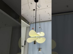 Oturma odası lamba salonu ana ışık villa yüksek merdivenler çift kristal ışık atmosfer kurdele Zhongshan