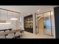 Özel Modern Oturma Odası LED Dalga Dikdörtgen Dizi Kristal Lamba Otel Mühendisliği Kristal Han