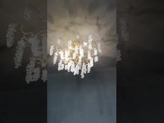 Daha Yakından Bakış: Yaratıcı Seramik Ginkgo Yaprağı Avize Tavan Işığı Ayarlanabilir Asma Teli