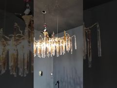 Sizin İçin OEM ODM Cam Disk Özel Kolye Işıkları Elektrokaplama Parlatma AC110V - 250V Tanıtımı