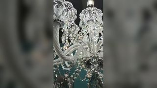 Özel Modern Yaprak Cam Kolye Işıkları Villa Otel Lobisinde Proje Dokusu Bükülmüş