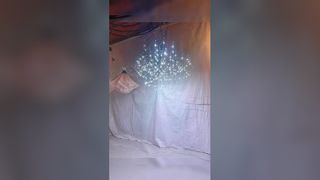 İzle: E14 LED Kristal Sarkıt Avize Işıkları Ayarlanabilir Renk Sıcaklığı Vitrin