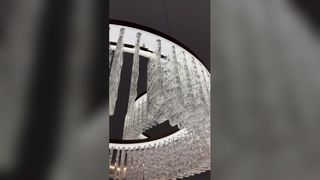 Demir kaplamalı tunç renk Scagliola Ev dekorasyonu için lüks tavan lambaları
