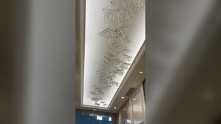 Modern Lüks LED Sarkıt Oturma Odası Led Dekor Avizeler Kolye Işık Basit Kelebek Asın