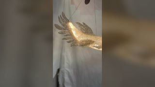 Merdiven uzun düşme özel asma lambaları H65 Bakır