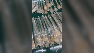Merdiven Kristal Şerit Kolye Işık Özel Avrupa Avize LED Fırçalanmış Asılı