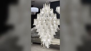 Özel Kademeli Yağmur Kristal Avize Altın Çubuklar Otel Galerisi Villa Club Lüks Doğrusal