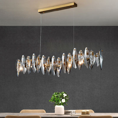 Galvanik Modern Elmas Kesim Kristal Avize Işıkları 80 * 25cm 90 * 18cm