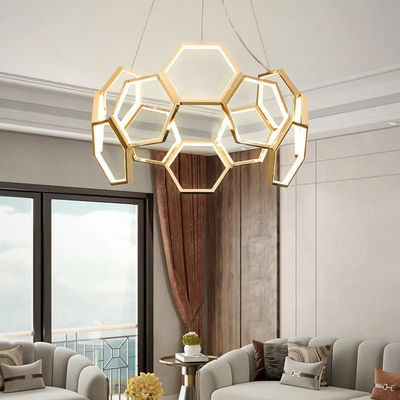 Hexagon LED Akrilik Ticari Çerçeve Modern Dekoratif Lambalar Orijinalite Güçlü Taşıma Kapasitesi