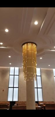 Üç Renkli Tasarım Stili LED Dubleks Villa Merdivenleri İçin Özel Sarkıt