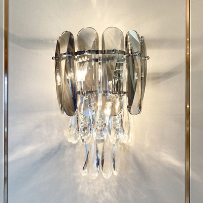 25*38cm Kristal Çağdaş Yatak Odası Modern Duvar Lambası ODM İskandinav Tarzı