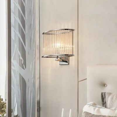 Yüksek Sıcaklığa Dayanıklı Şeffaf Cam Duvar Aplikleri Yüksek Geçirgenlik AC220V