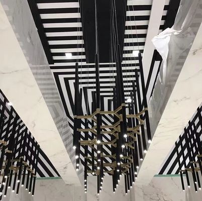 LED 3W Özelleştirilmiş Sarkıt Modern Mat Siyah Sarkıt Paslanmaz Çelik
