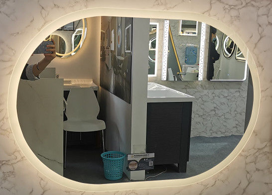 Buğu Giderici Oval LED Makyaj Makyaj Aynası Işıklı 36W