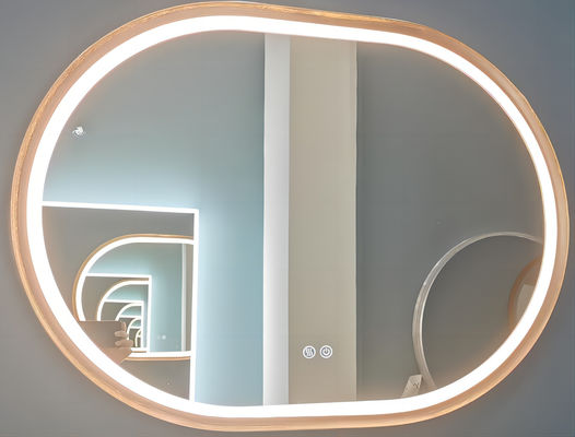 Modern Dekorasyon Oval Arkadan Aydınlatmalı Ayna 4200K OEM ODM
