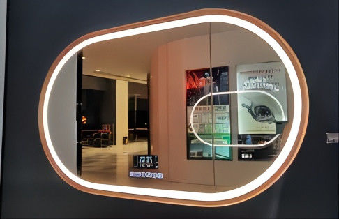 24W 36W 45W 4200K Modern Oval LED Işıklı Ayna OEM ODM