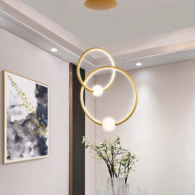 İç mekan modern dairesel halka şamdan 44w 23w 19w
