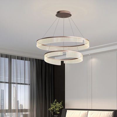 Akrilik Modern LED Tavan Lustre Işıkları Restoran Oturma Odası