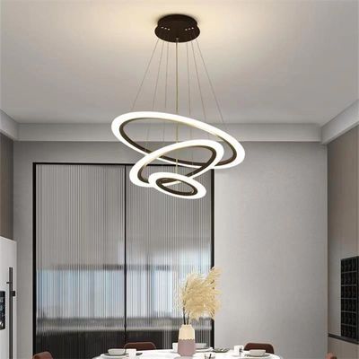 Lüks LED Akrilik Çerçeve Yüksek Son Modern Pendant Işıklar Enerji tasarrufu