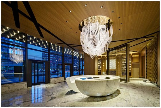 Creative Art Luxury Custom Led Chandelier Otel için