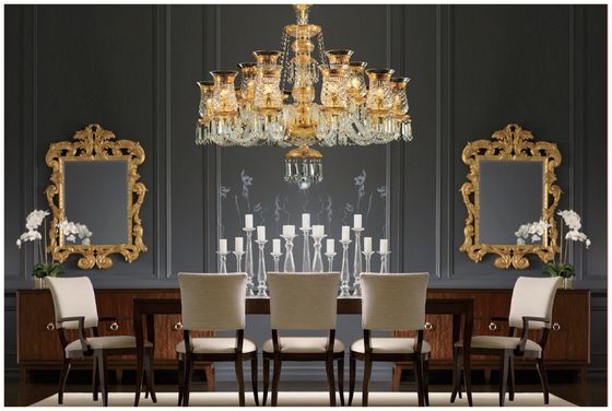 Avrupa tarzı Antik Fransız Baccarat Kristal Çandelier Yaratıcı Yüksek End Kulüp Kristal Lamba