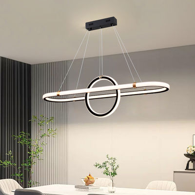 LED 92W/Üç Renk Siyah Restoran Lustre Yumuşak Rahat Işık
