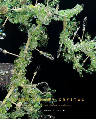 Benzersiz Büyük Çanakkaleler Lüks Metal Kristal Çiçekli Çanakkale Lüks Şık
