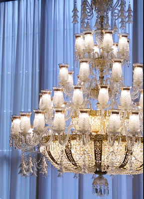 Yüksek Tavanlı Modern Büyük Kristal Çandelier