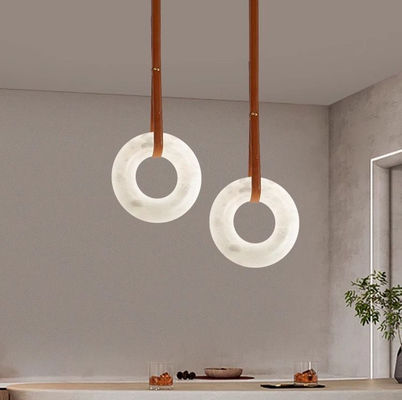 Modern Basit Kapalı Ticari Ofis Ev Asılı Halo Yüzük Kolye Alabaster Çanakkale