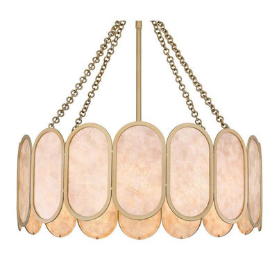 Modern Lüks Alabaster L1P Çanakkale Brass Pendant Asılı Işık Yemek Odası Mutfak Adası Otel Bar AC Fabrika Fiyatı
