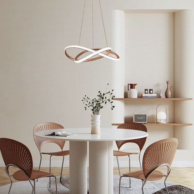 Modern Tasarım İskandinav Tarzı Alüminyum Lamba Restoran Lobisi 166w Led Çandelier Lamba