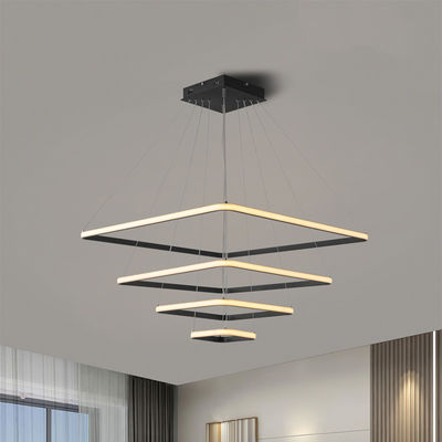 Dört Kare Modern Minimalist Yemek Odası Çerimli Kişilik Yaratıcı Kare Aile Atmosferi Oturma Odası Lamba Ayarlanabilir Ana Yatak Odası Çalışma Lampu