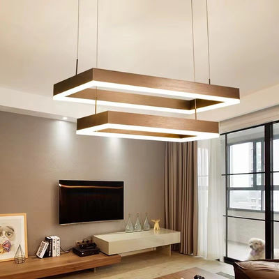 Çifte Küçük Oturma Odası Led Landelier Modern Basit Dikdörtgen Kuzey Işığı Lobisi Restoran Bar Asılı Işık