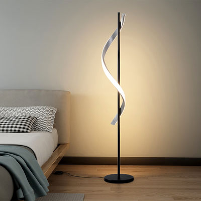 LED Minimalist Yaratıcı Dalga Çizgisi Köşe Lambası Ev Otel Ofis Oturma Odası için Moda Spiral Zemin Lamba