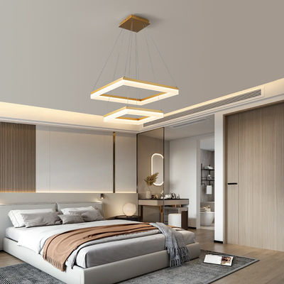 Çifte kare modern kontratlı stil yemek odası Çandel kişilik yaratıcı kare aile atmosferi oturma odası aydınlatması ayarlı ana yatak odası çalışma aydınlatması
