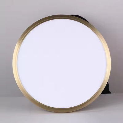 Modern Altın Vücut Beyaz Akrilik Gölge Tavan Lampu Oturma Odası Yuvarlak 24W 36W 54W LED Metal Tavan Işığı