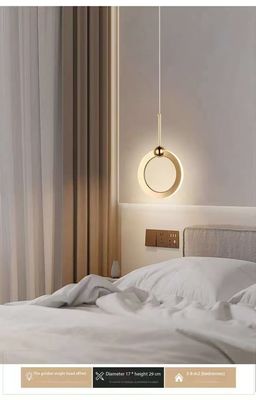 Minimalist Dairelenmiş Kolye Konut Dekoratif Basit Modern Lambalar Otel Restoran Yemek Yatak Yapacak Kafe Bar Şamdana Işık