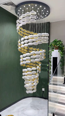 Ejderha Yumurta Landelier Sanat Altın Yumurta Landelier Otel Villa Balo Salonu Lobisi Alışveriş Merkezi Atrium Kum Kutusu Merdiven Çatı