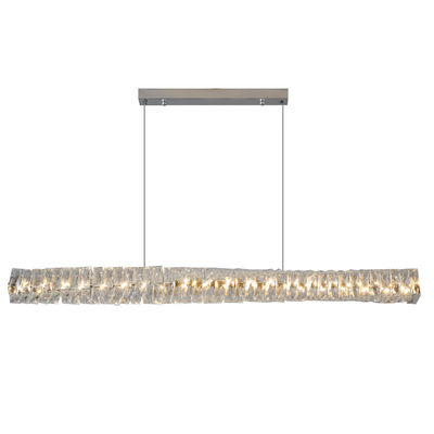 Golden Kitchen Island Pendant Light Nordic LED Dörtgen Paslanmaz Çelik Asma Işığı Ofis Restoran Çalışma Odası