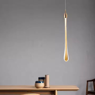 Elegant LED Lüks Kristal Lambalar Su Damlası Lambalar Yatak Odası Modern Basit Bar Dekoratif Lamba Işık Asılı Lamba