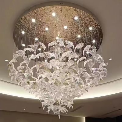 Otel lobisi Cockscomb şeklindeki avize Salon Ön masa Alışveriş merkezi güzellik salonu mücevher dükkanı cam sanatı Dekor avize