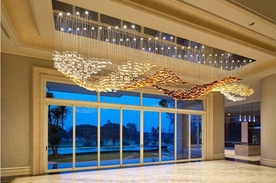 Otel Lobisi Mis ve Kristal Aksanlı Özel Cam Çerim