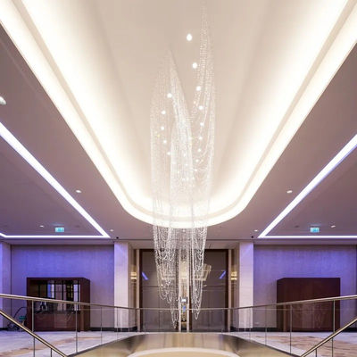 Crystal Luxury Duplex Villa Merdiven Merdiven Çanakkale Oturma Odası Tavan Lampası Evcil Yüksek Kaliteli Özel Lambalar