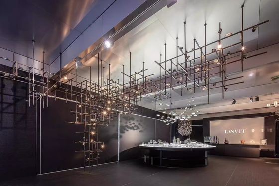 Matrix Cube Sanat Donanım Lamba Kristal Villa Kulübü Kristal Lamba Ziyafet Salonu Lambaları Yüksek Kaliteli Post-Modern Kristal Lamba Özelleştirme