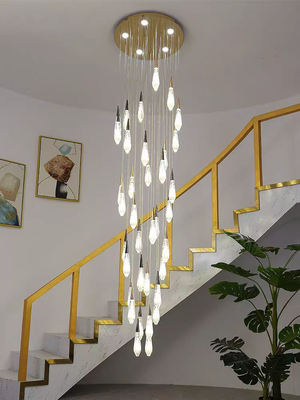 Modern LED 36 Işıklı Avize Yüksek Tavan Asma Fikstür Giriş Holü Merdiven Boşluğu Fuaye Koridor Yemek Odası İçin