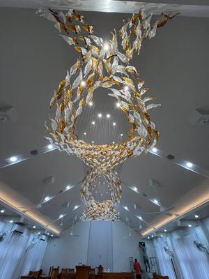 Özel Lamba Büyük Entegre Çerim Modern İskandinav Cam Tavan Oteller